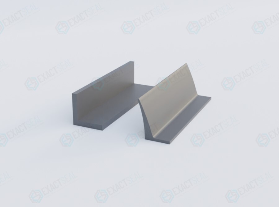Customized L Shaped Rubber Seal Profile for Weatherstripping and other use - Exactseal