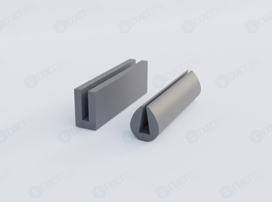 Extruded U Channel Profile for Weatherstripping and Capping - Exactseal